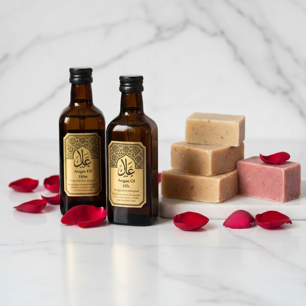 خلفية منتجات الجمال المغربية